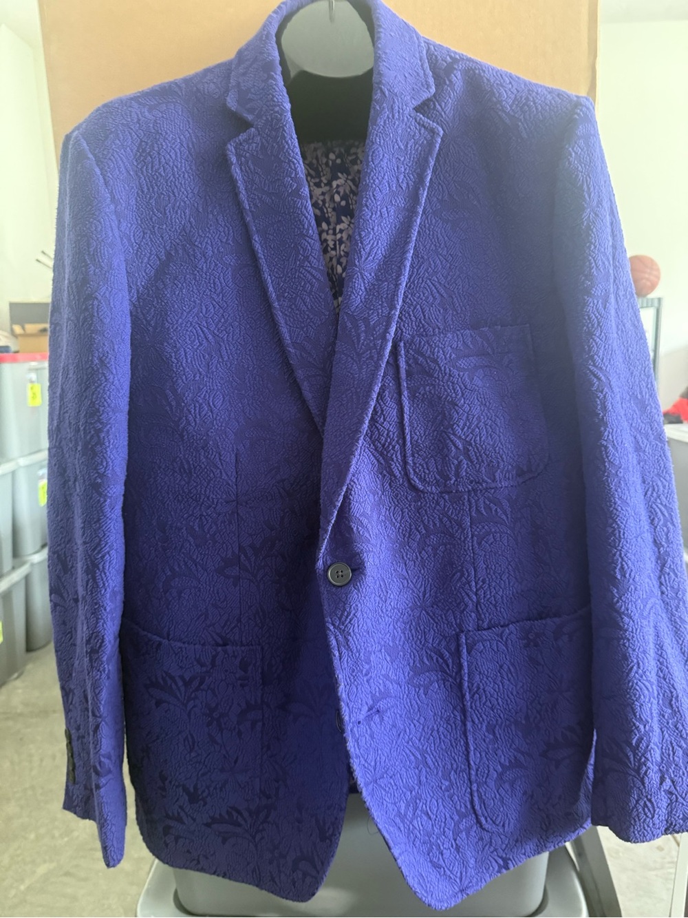 Textured Purple Blazer p57